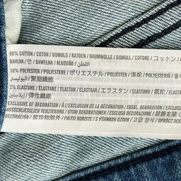 Abercrombie & Fitch Jeans Women's Sz 25 Blue Harper Ankle Cropped Raw Hem Denim - Picture 11 of 12